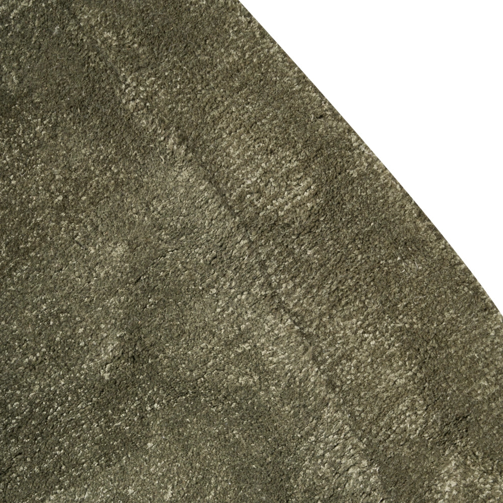 Tappeto Verde Viscosa e Lana Forma Irregolare 200 x 300 cm Stile Moderno Glam