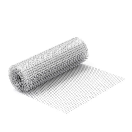 Rete metallica per voliera, recinzione Acciaio zincato Rotolo 1m x 10m Spessore 0,7mm Maglie 12x12mm