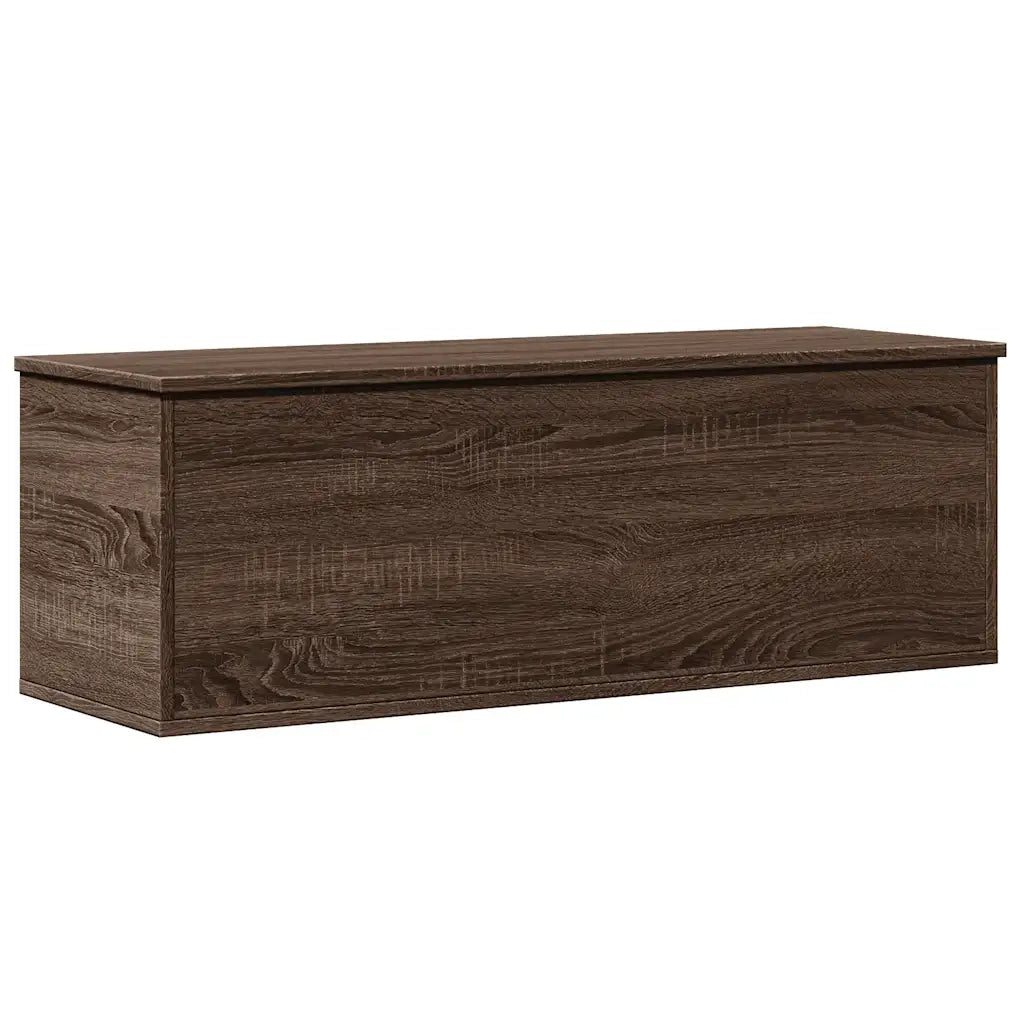 vidaXL Contenitore Portaoggetti Rovere Marrone 102x35x35 cm Truciolato