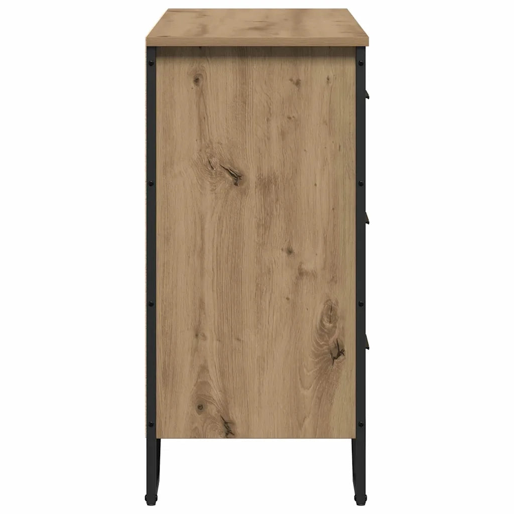 Cassettiera 2 pcs Rovere artigianale 91 x 35,5 x 74,5 cm 3365604