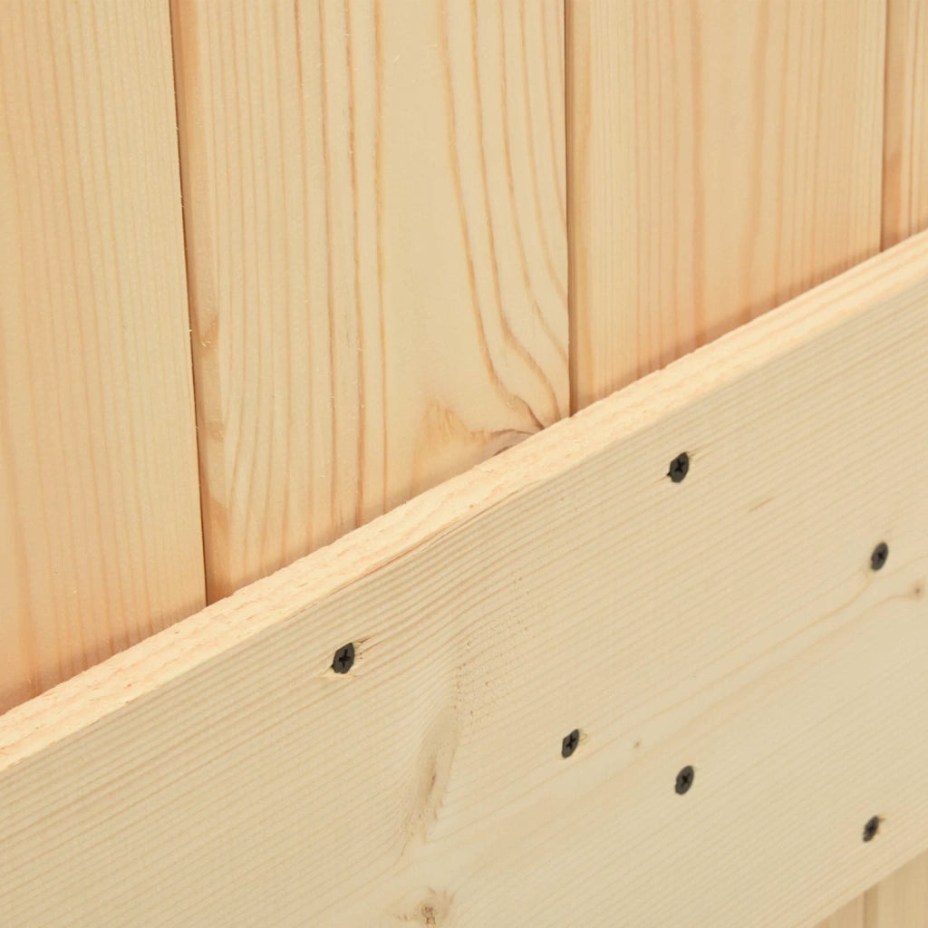Porta scorrevole 2 pz 90 x 210 cm Legno Massello di Pino 3444877