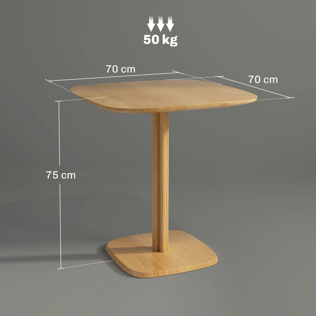 Tavolo da pranzo allungabile ¨C Minimal ¨C Legno effetto rovere 70x70 cm