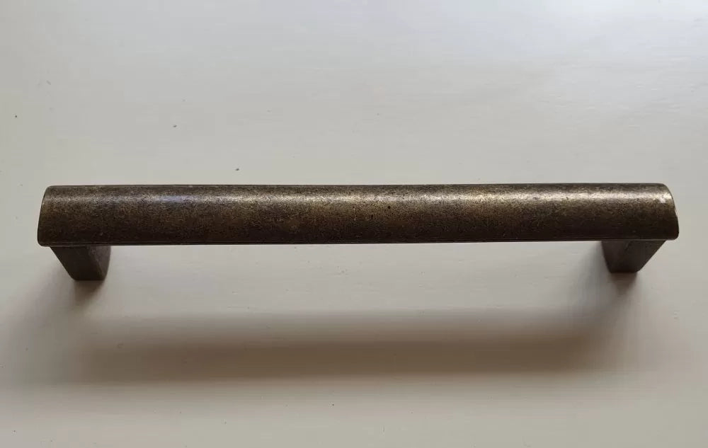 Credenza 2 ante legno bianco noce bicolore shabby 117x46x96 - Mobili 2G