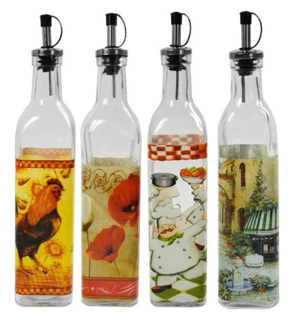 MAURY'S BOTTIGLIA OLIO CON TAPPO VERSATORE 0,3LT STAMPE ASSORTITE