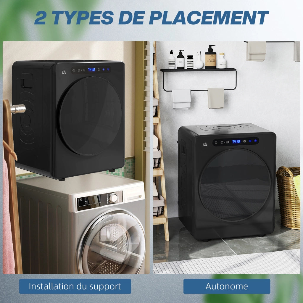 Asciugatrice a Condensazione ¨C zephmum ¨C 1000W 3Kg Nero