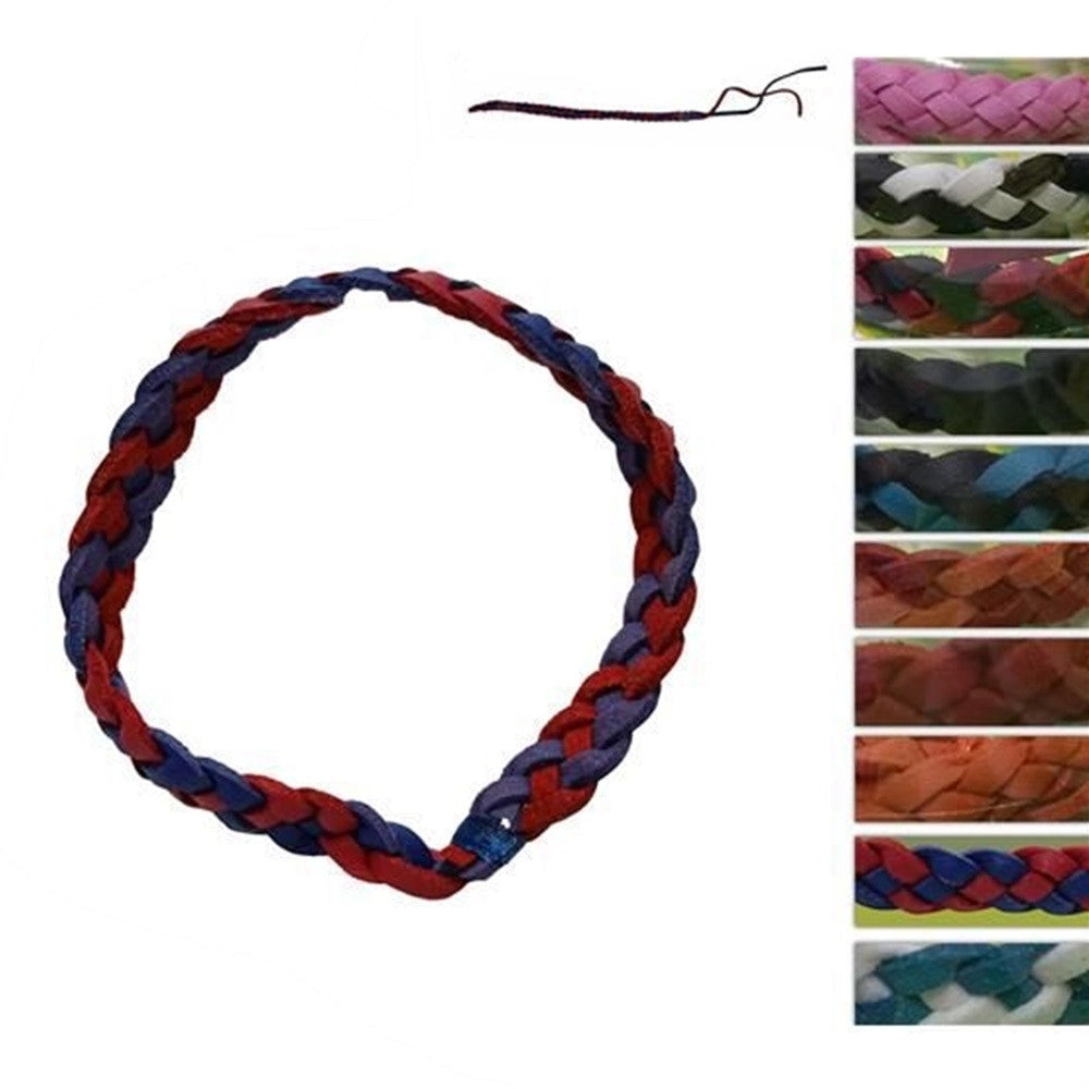 Trade Shop - Set 24pz Braccialetto Bracciale Intrecciato Profumato Citronella 19cm Vari Colori 639672a -