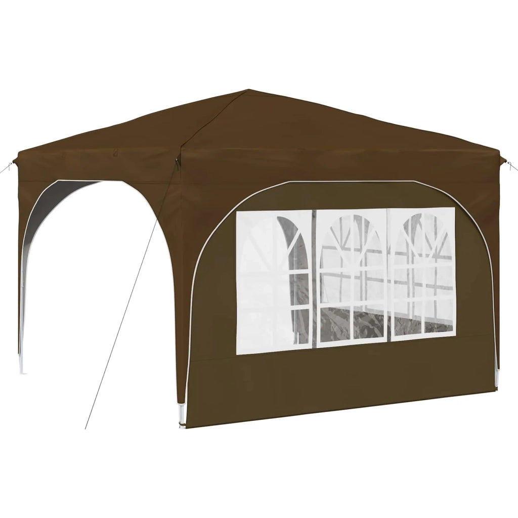 Tenda per feste a pop-up-Gazebo 290 x 290 x 245 cm Tortora 685427