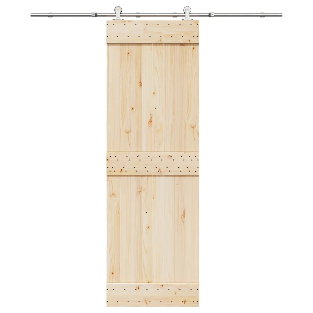 Kit Binari Porta Scorrevole 183 cm Acciaio Inossidabile Argento 4009696