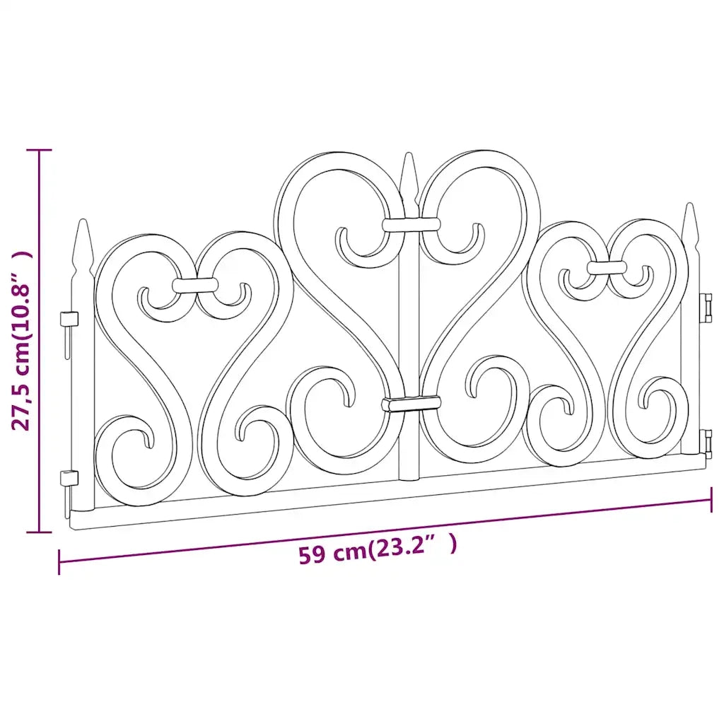 Bordi per Prato 17 pz Bianchi 10 m in PP 318300