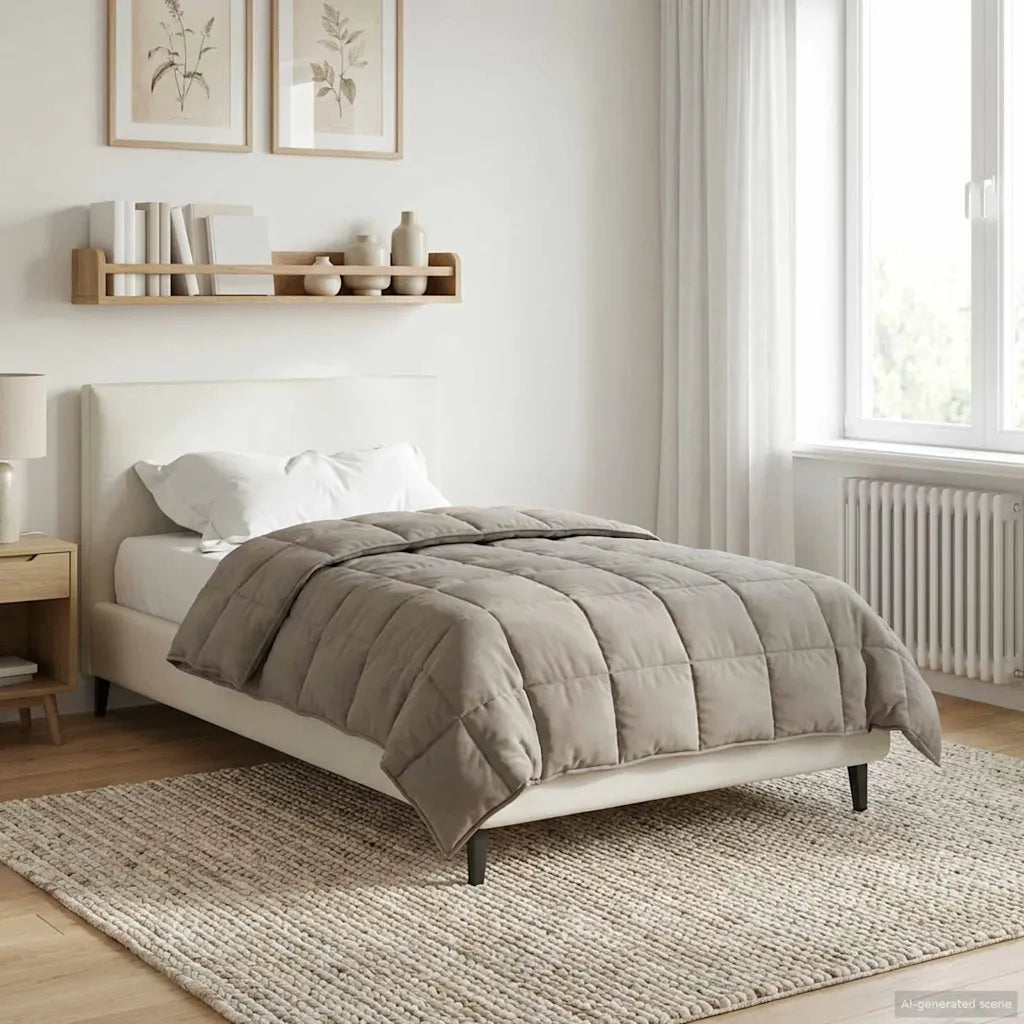 Duvet Estivo Talpa 155 x 220 cm Microfibra e Fleece Teddy 42026212