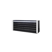 Set buffet LINA con 3 specchi nei colori nero e bianco
