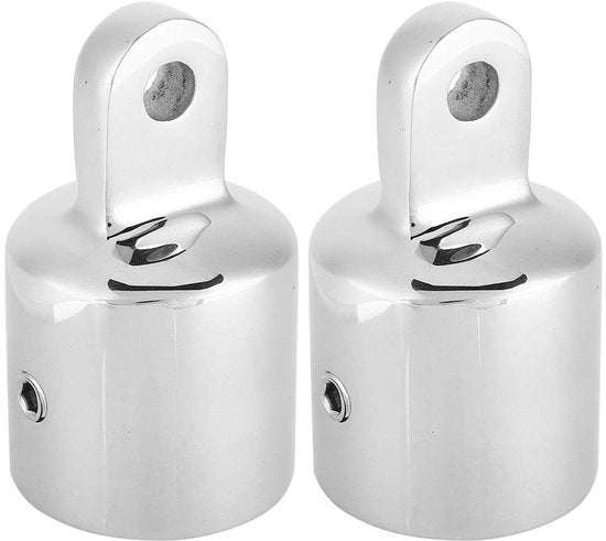 Accessori per Bimini in Acciaio Inossidabile 316L - Corrosione Resistente - Duraturo - Facile da Installare - 2 Pezzi - 22 mm/25 mm - Congiunzione a Orecchio