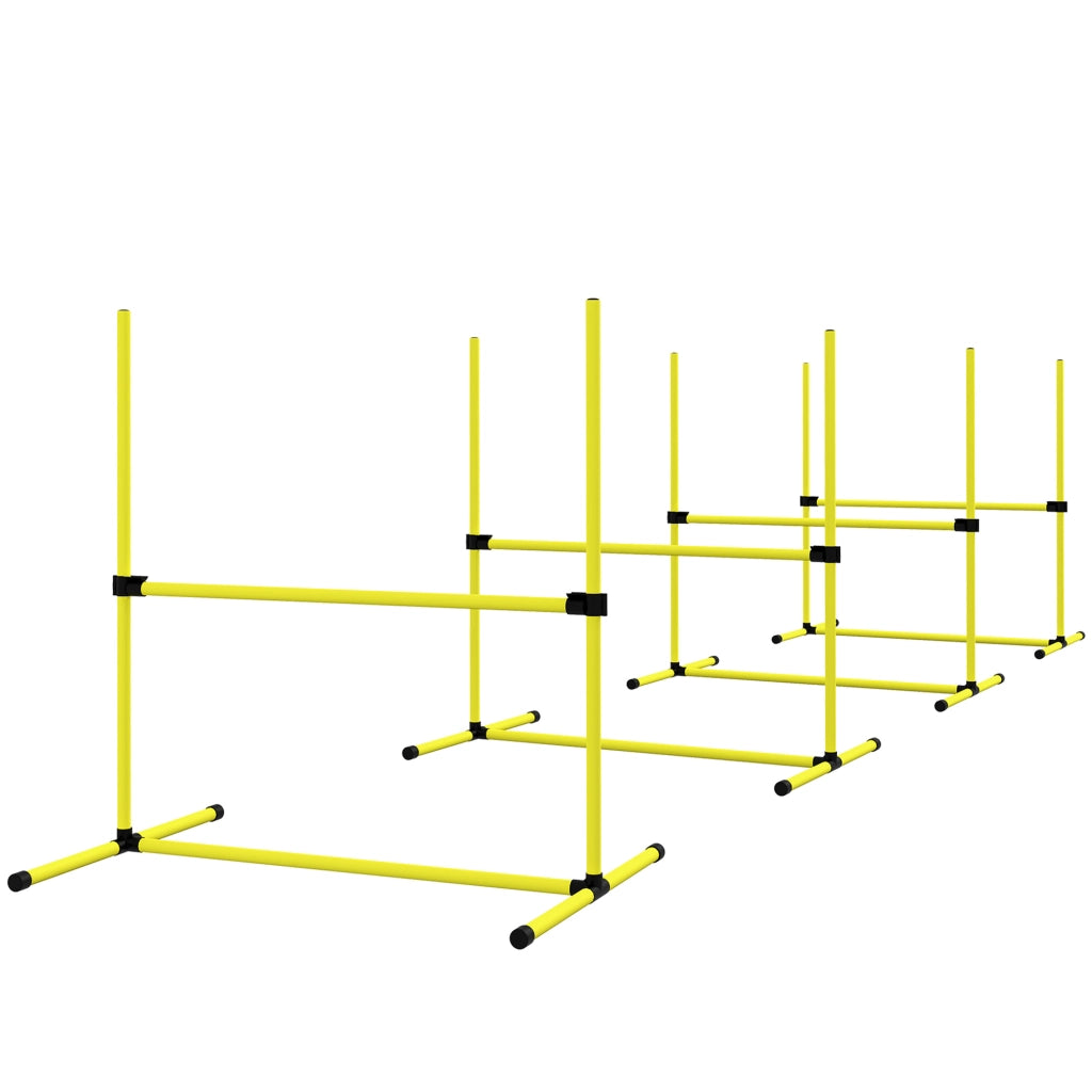 Set Ostacoli Agility per Cani ¨C Zephmum ¨C Giallo con Borsa Trasporto