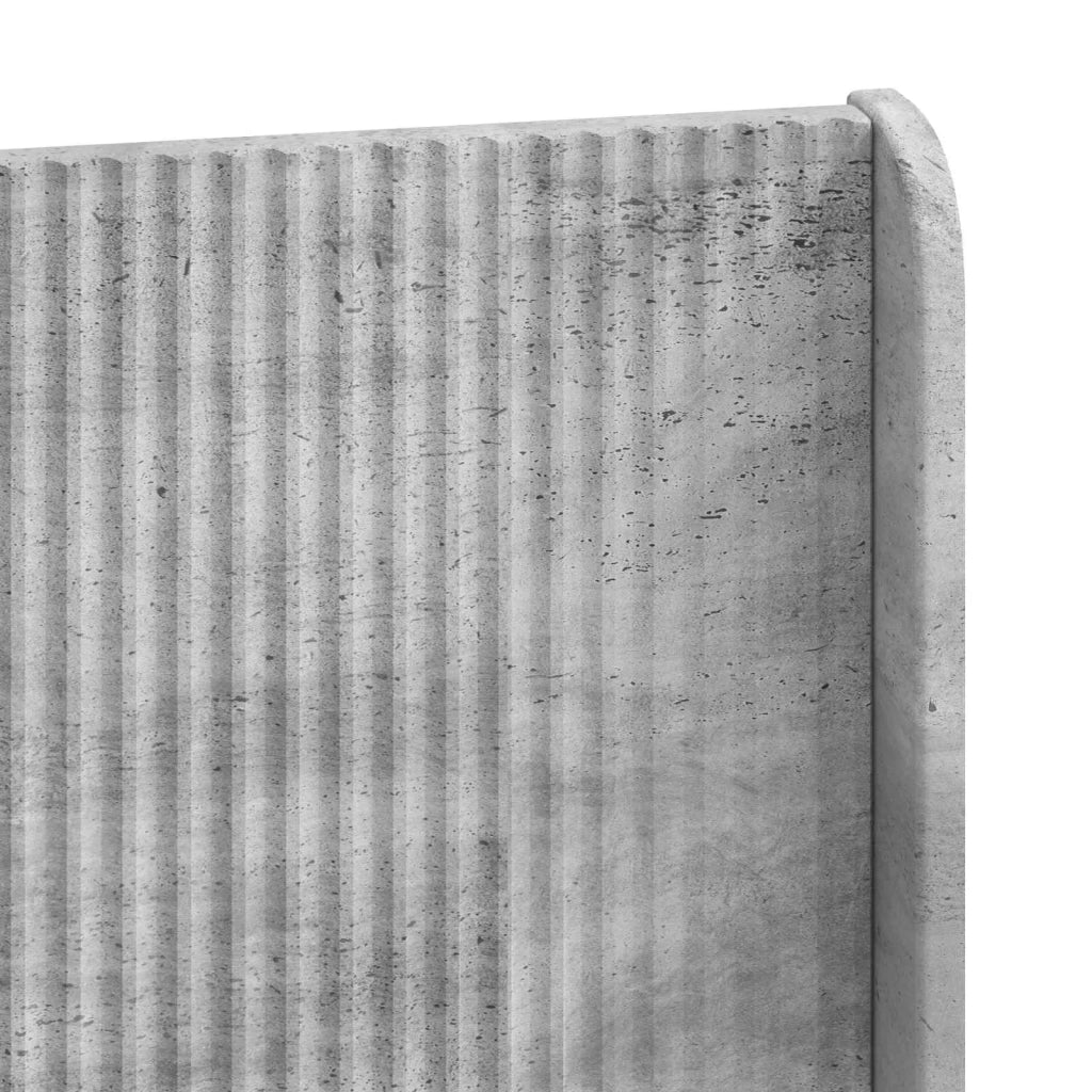 Struttura del letto con stoccaggio e testata Grigio Cemento 3414120