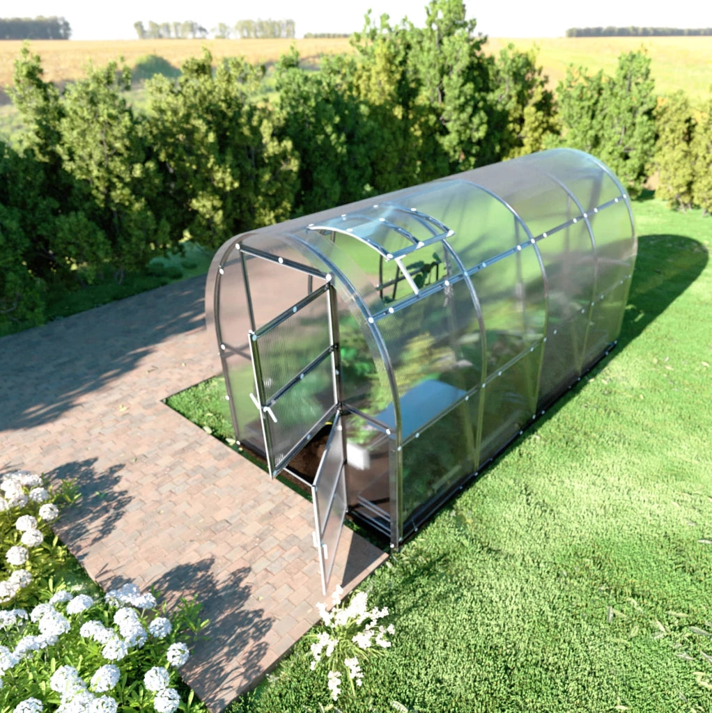 Serra da giardino KLASIKA SLIM 2 x 4 m (8 m²) , 4 mm con rivestimento in policarbonato