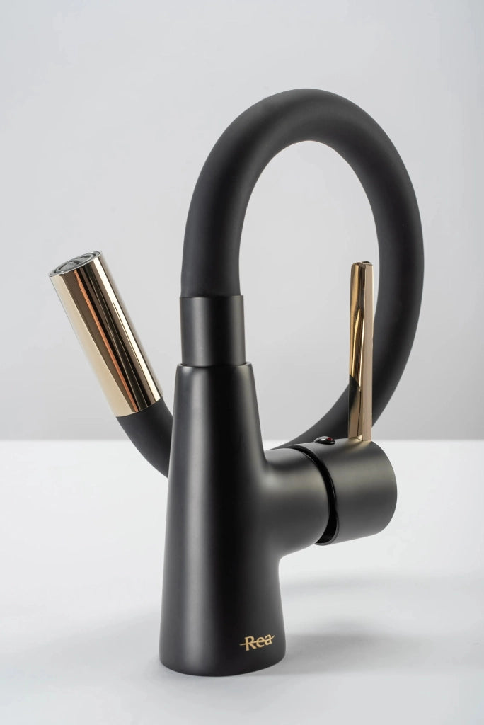 Rubinetto Da Cucina Rea Icon Black/gold