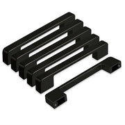 Maniglie per armadi cucina in alluminio - 6 pezzi - maniglie a forma di zigrinatura