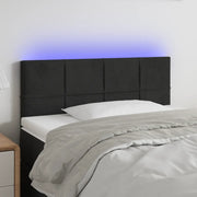 Testiera a LED-Testata con LED Nera 90x5x78/88 cm in Similpelle 367276