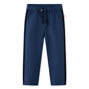 Pantaloni per Bambini con Finiture Nere Blu Marino 128cod mxl 93055