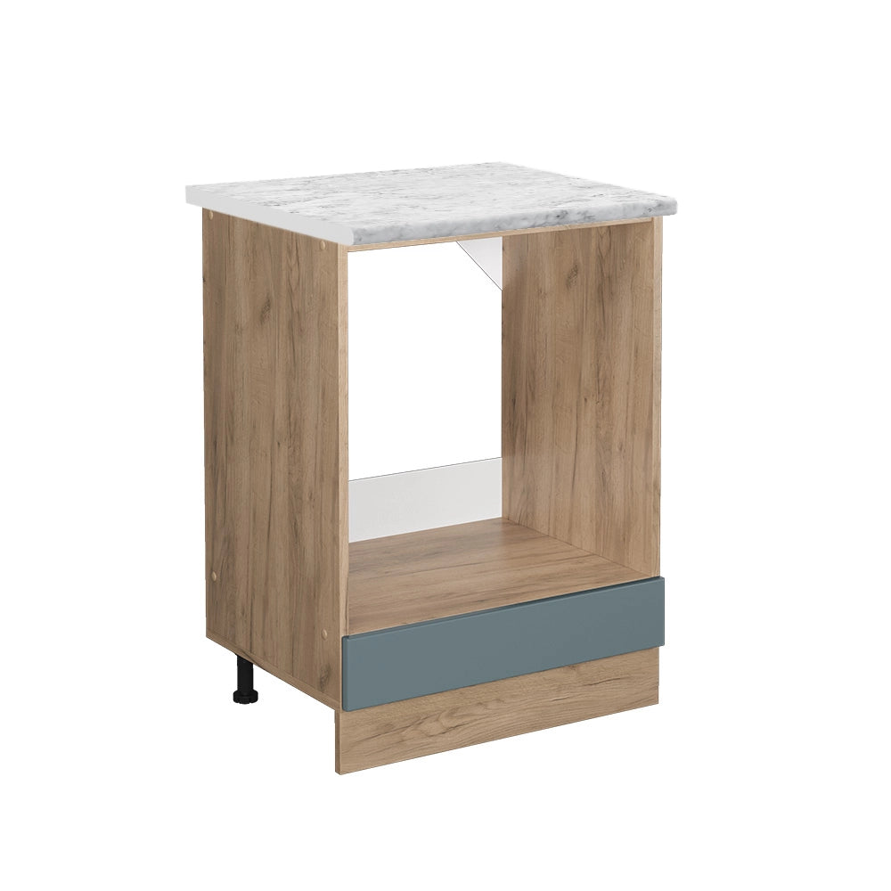 Vicco Mobile per forno da incasso Grigio-blu 60 cm PL Marmo