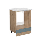 Vicco Mobile per forno da incasso Grigio-blu 60 cm PL Marmo