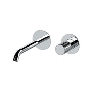 Miscelatore incasso per lavabo su due piastre tonde separate bocca 19 cm - serie Celebrity