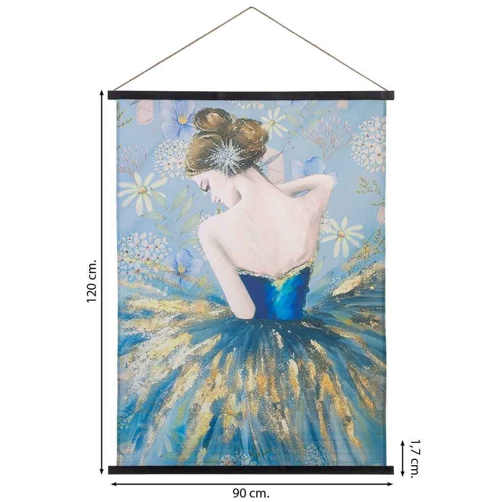 Tela pergamena tessuto stampato 90x120x1,7h cm