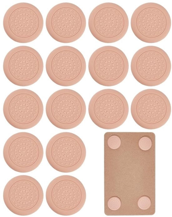 Pannelli Antiscivolo per Snidere - 16 Pezzi - Silicone - Piedi Ronde - Impermeabili - Assorbenti Shock - Pannelli per Mobili