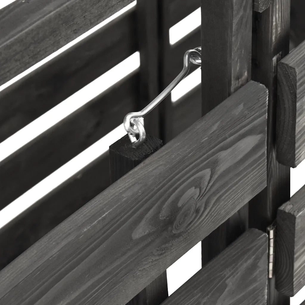 Copribidone Triplo 210x75x121 cm in Legno di Pino Verniciato 315412