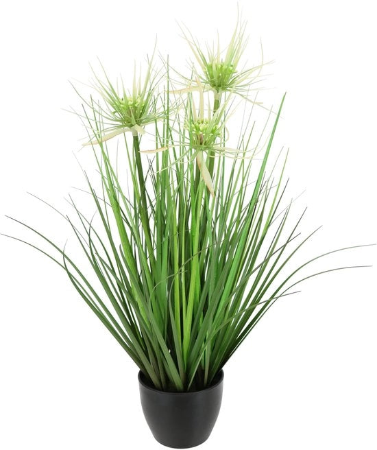 Protea Artificiale in un Cespuglio di Erba in un Vaso Piuma Cespuglio Erba di Decorazione Erba Artificiale Pianta Artificiale Pianta Verde Pianta Solitaria Erba di Decorazione, 52 cm