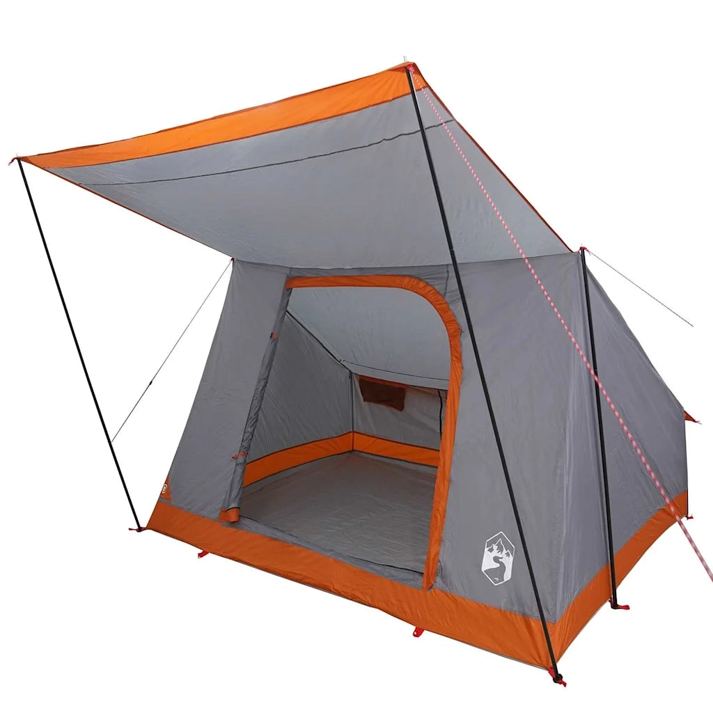 Tenda da campeggio-Tenda per Escursionismo Grigio e arancione 282 x 225 x 154 cm