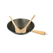 Wok Mandarin in Ghisa Campingaz Diam. 32 cm per Barbecue con Manico in Legno