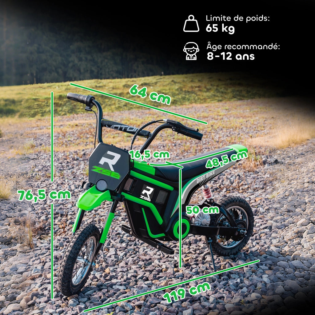 Moto elettrica per bambini ¨C Minimal ¨C 12'' verde