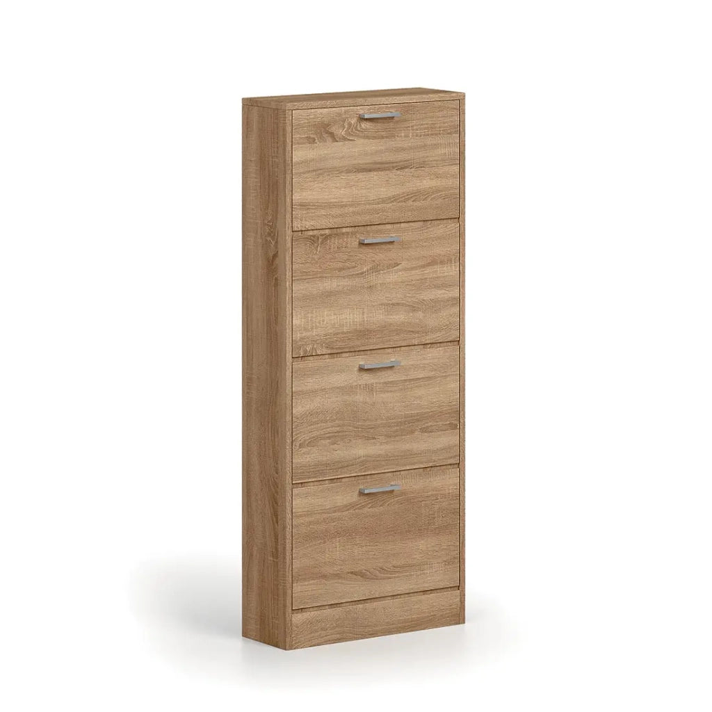 Mobile per scarpe verticale ERA – 4 cassetti – Rovere sonoma