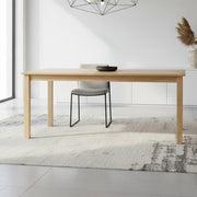 Tavolo rettangolare colore rovere Dori 140x80x74