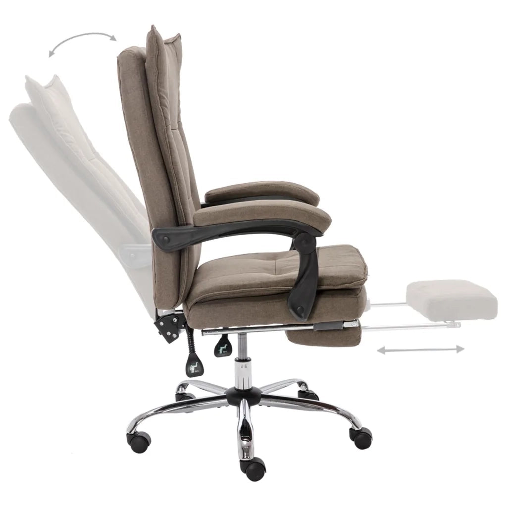 Sedia da Ufficio Grigio Talpa in Tessuto