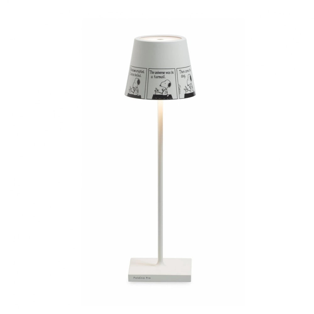 Lampada da Tavolo Poldina Pro Peanuts - Strip ricaricabile e dimmerabile con batteria fino a 12 ore. Per uso esterno IP65
