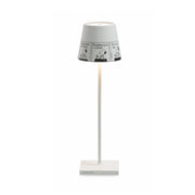 Lampada da Tavolo Poldina Pro Peanuts - Strip ricaricabile e dimmerabile con batteria fino a 12 ore. Per uso esterno IP65