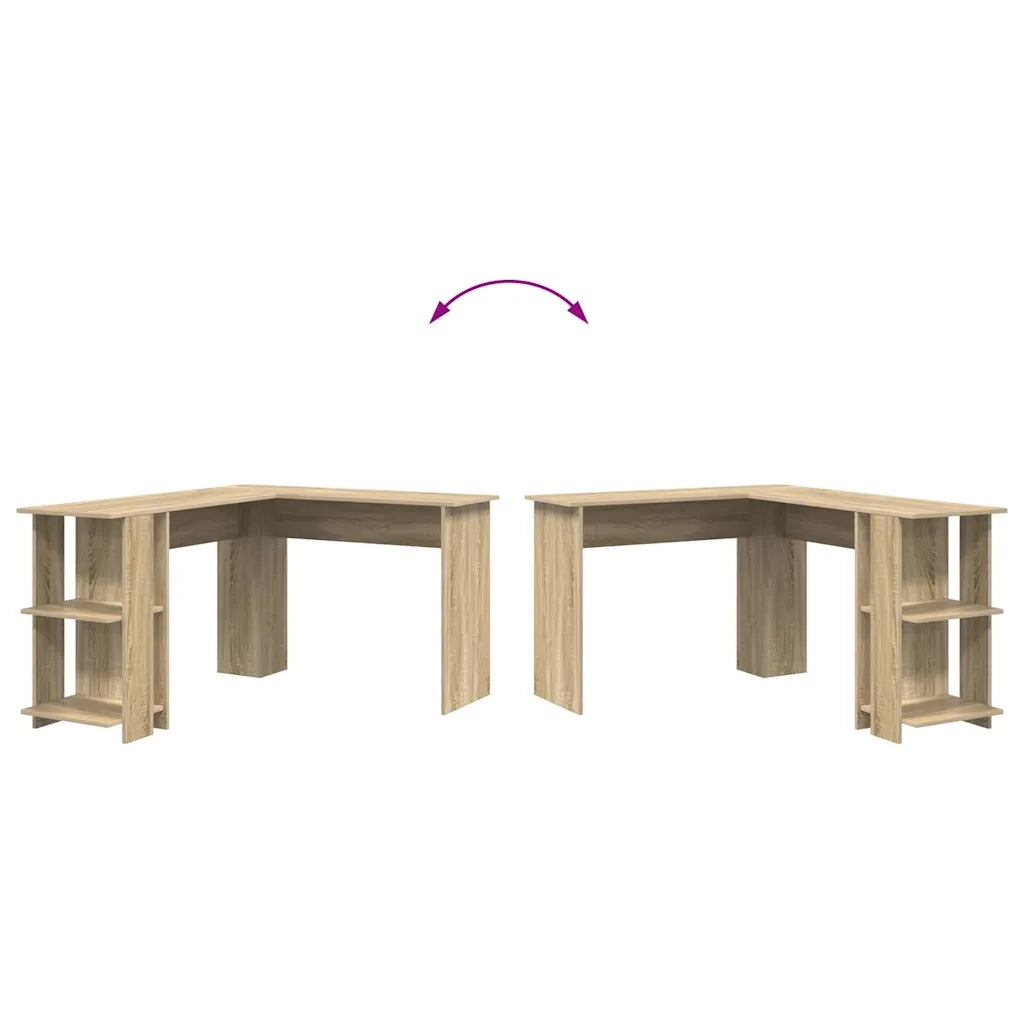 Scrivania ad angolo Rovere Sonoma 140 x 113,5 x 75 cm 869556