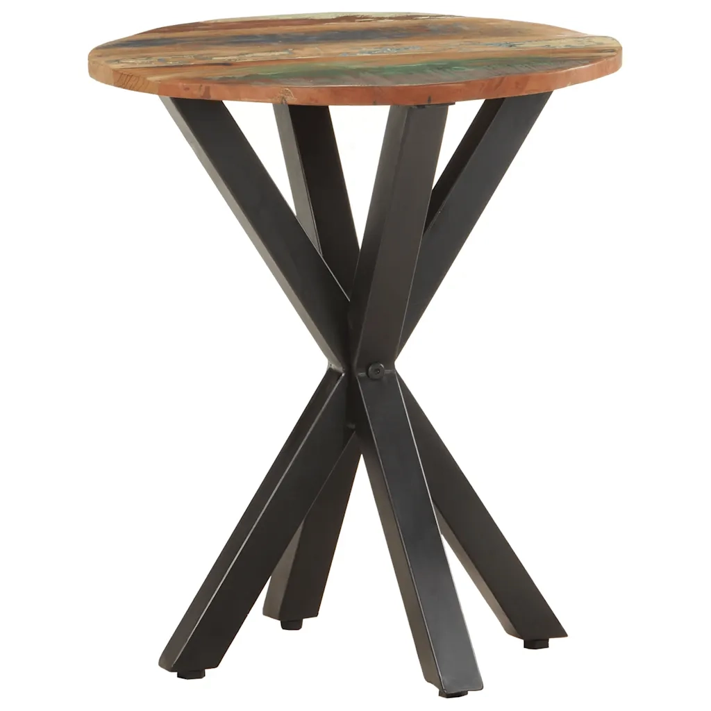 Tavolino di Servizio-Tavolino Consolle-Tavolino da soggiorno 48x48x56 cm in Legno Massello di Recupero