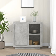 Credenza-Buffet-Armadio da cucina Grigio Cemento 80x40x75 cm