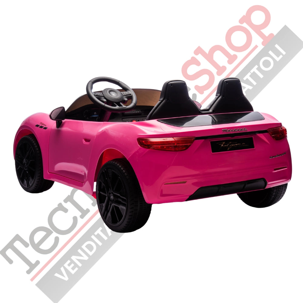 Auto Elettrica Per Bambini Maserati Folgore 12V-Rosa