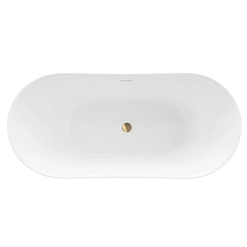 Vasca Bagno Da Terra Rea Ferrano Slim 170 Copritappo rame spazzolato