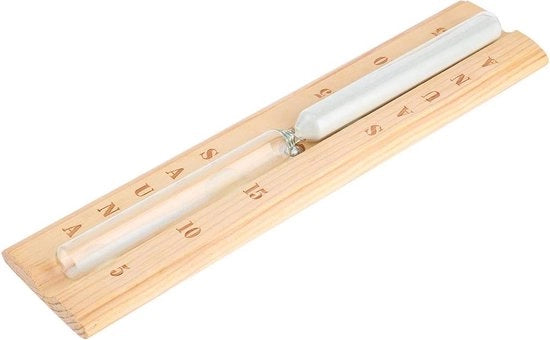 Sauna con Timer di Sabbia in Legno | 15 Minuti Timer di Sabbia per Sauna o Spa