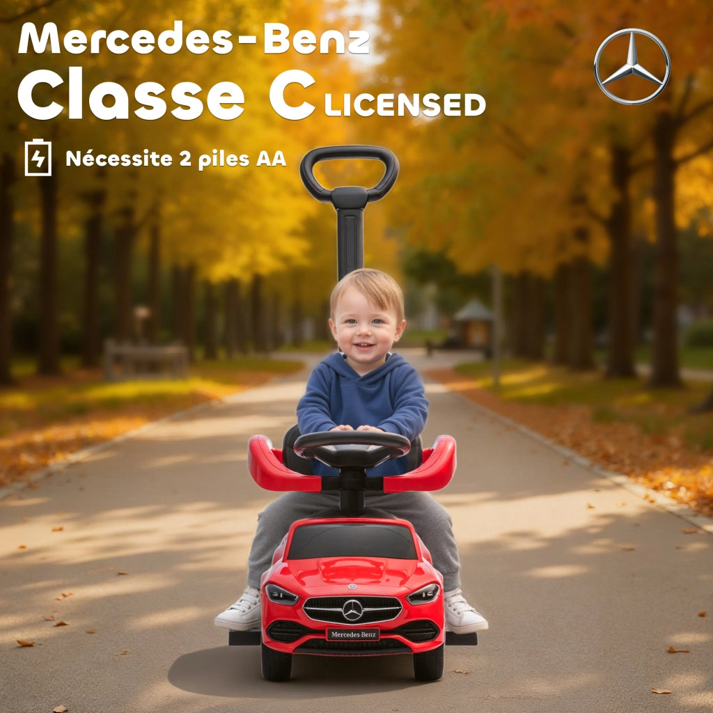 Portagiochi Bambini Mercedes-Benz ¨C zephmum ¨C Rosso 91x40x83 cm