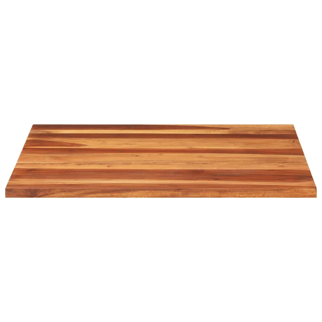 Piano Tavolo in Legno Massello di Acacia 25-27 mm 80x80 cm 285998