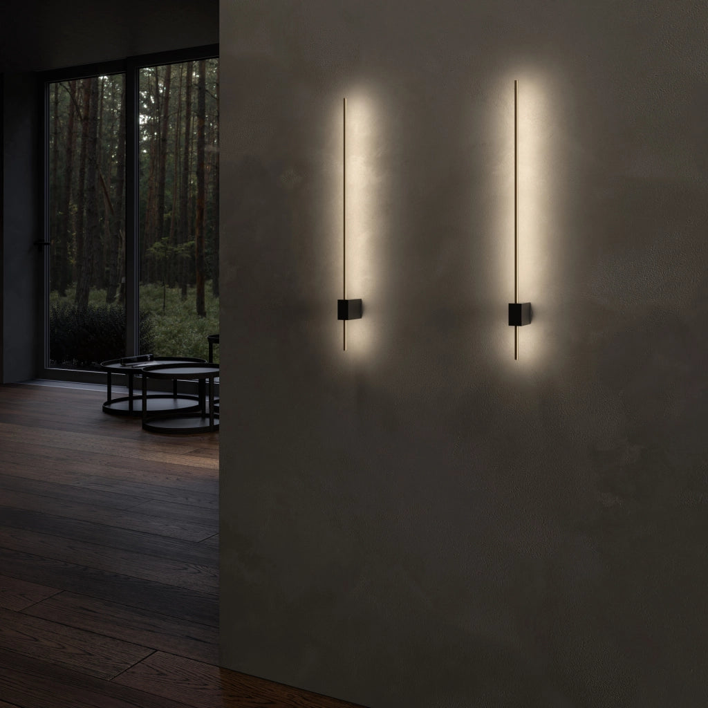 Maytoni applique Pars tecnica nero oro LED 6W 3000K 62cm