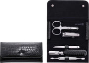 Set di Manicure 5-Del con Custodia in Pelle Raffinata e Interno in Velluto Nero 

Modello: 
Specifica: Inox Classico