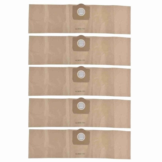 Borsa Stoffa Alta Efficienza - Accessorio Aspirapolvere - Adatto per Karcher 6.959-130.0 - Facile da Installare - Sostenibile - Prevenzione Allergeni - Borsa Aspirapolvere