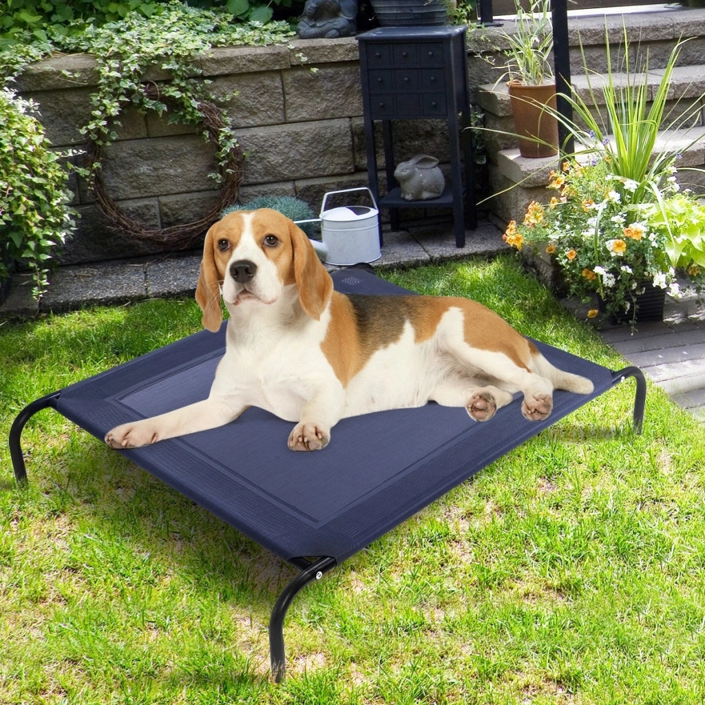 Letto per animali domestici in tessuto Lettino per cani e gatti 110x80x18cm-Casette e lettini
